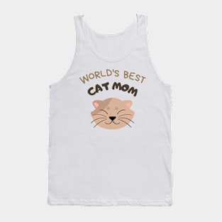 World's Best Cat Mom, Vintage Inspired Tank Top